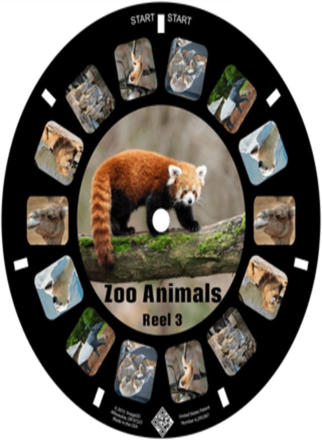 MayKo Zoo Animal Reels for Viewfinder Compatible with Viewmaster and Image3D Viewers. Set of 3 (Reels Only) - Image 4